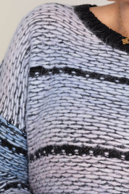 Blue Multi Tone Sweater