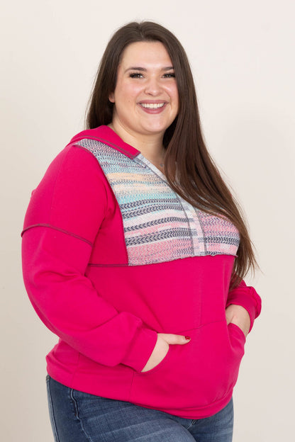Breezy Knit Long Sleeve Hoodie Top
