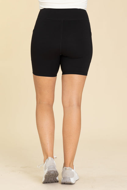 Biker Shorts With Side Pockets