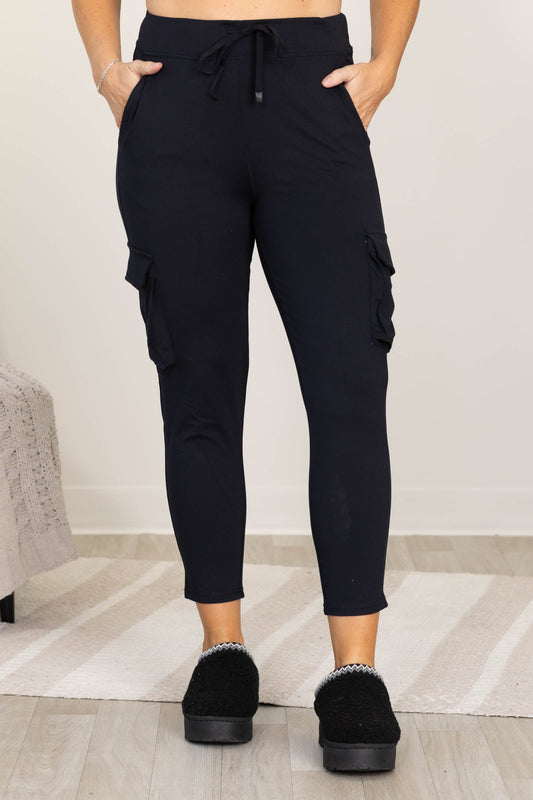 Black Venice Coreflow Slim Fit Cargo Jogger