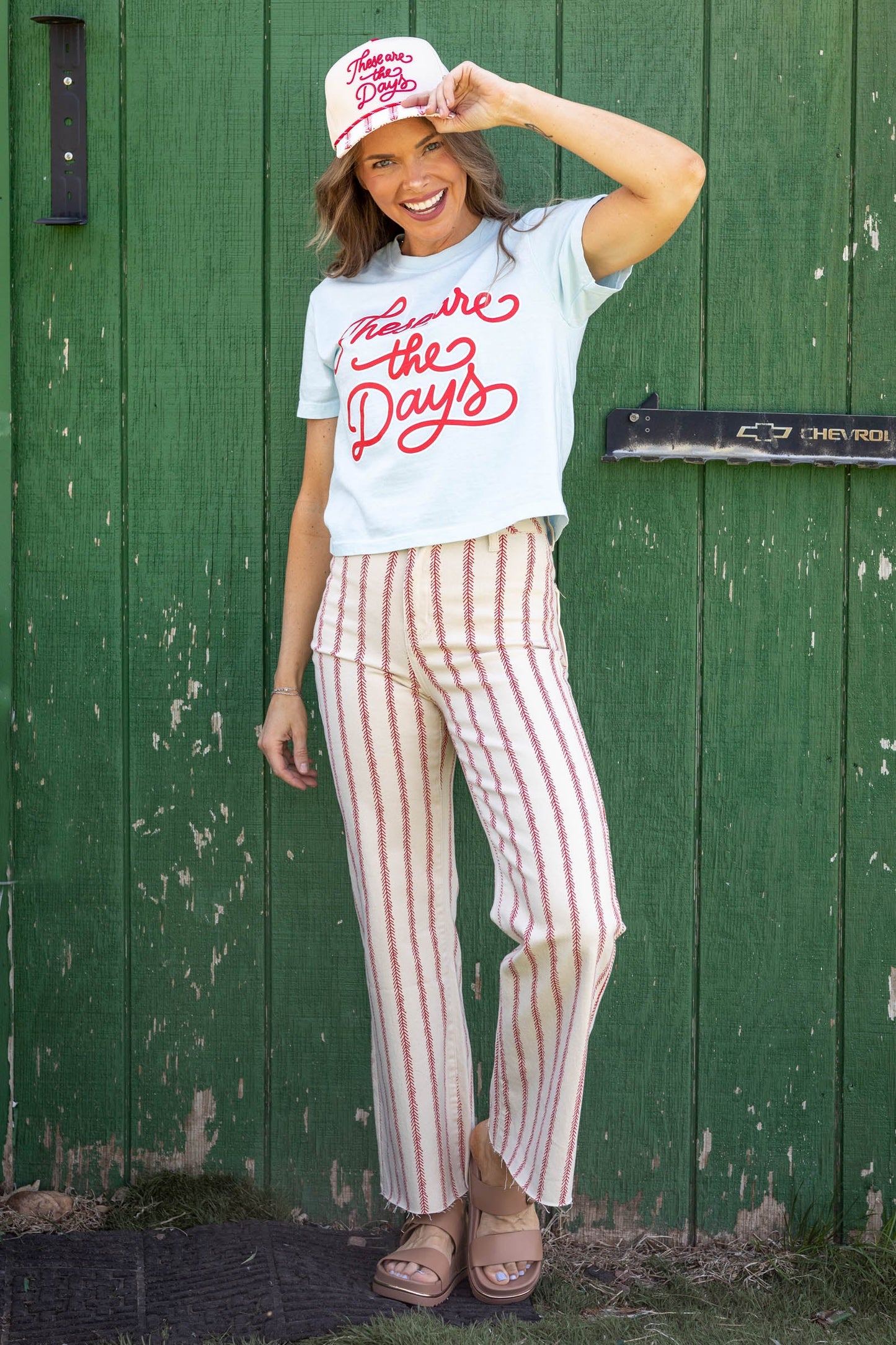 Baseball Denim Pants