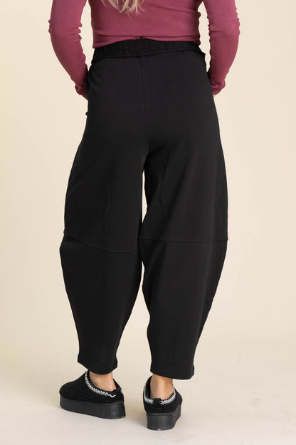 Braid Waist Barrel Pants