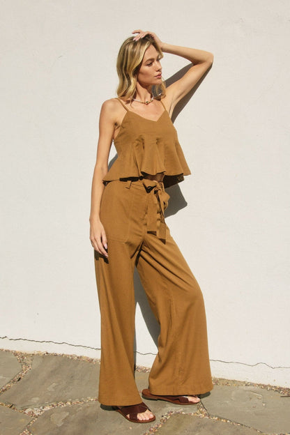 DARCY SLEEVELESS FLARED TOP
