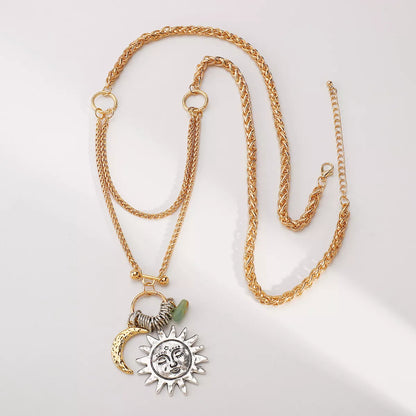 Moon & Sun Pendant Necklace