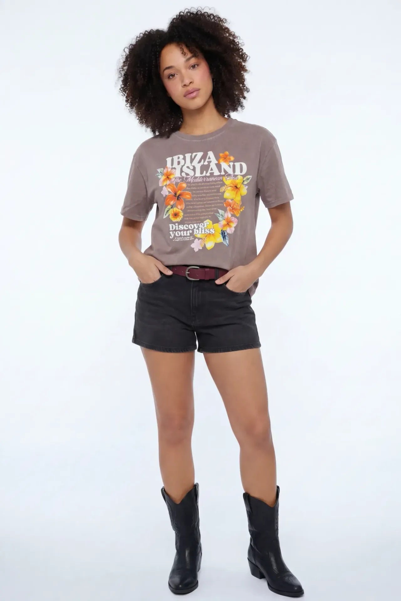 Washed Graphic Boyfriend T-Shirt