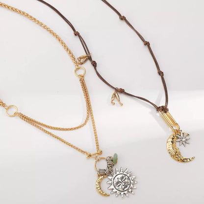 Moon & Sun Pendant Necklace