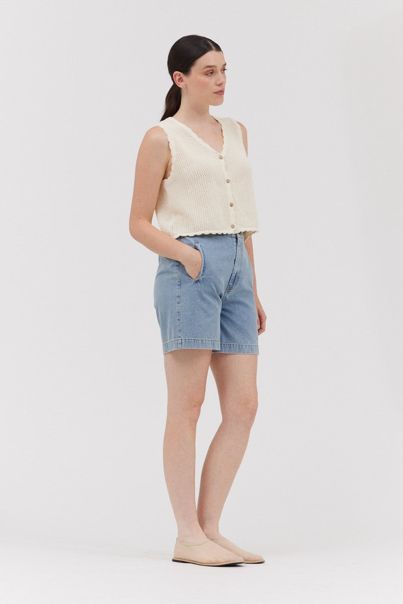 FRANNY CROCHET SWEATER VEST