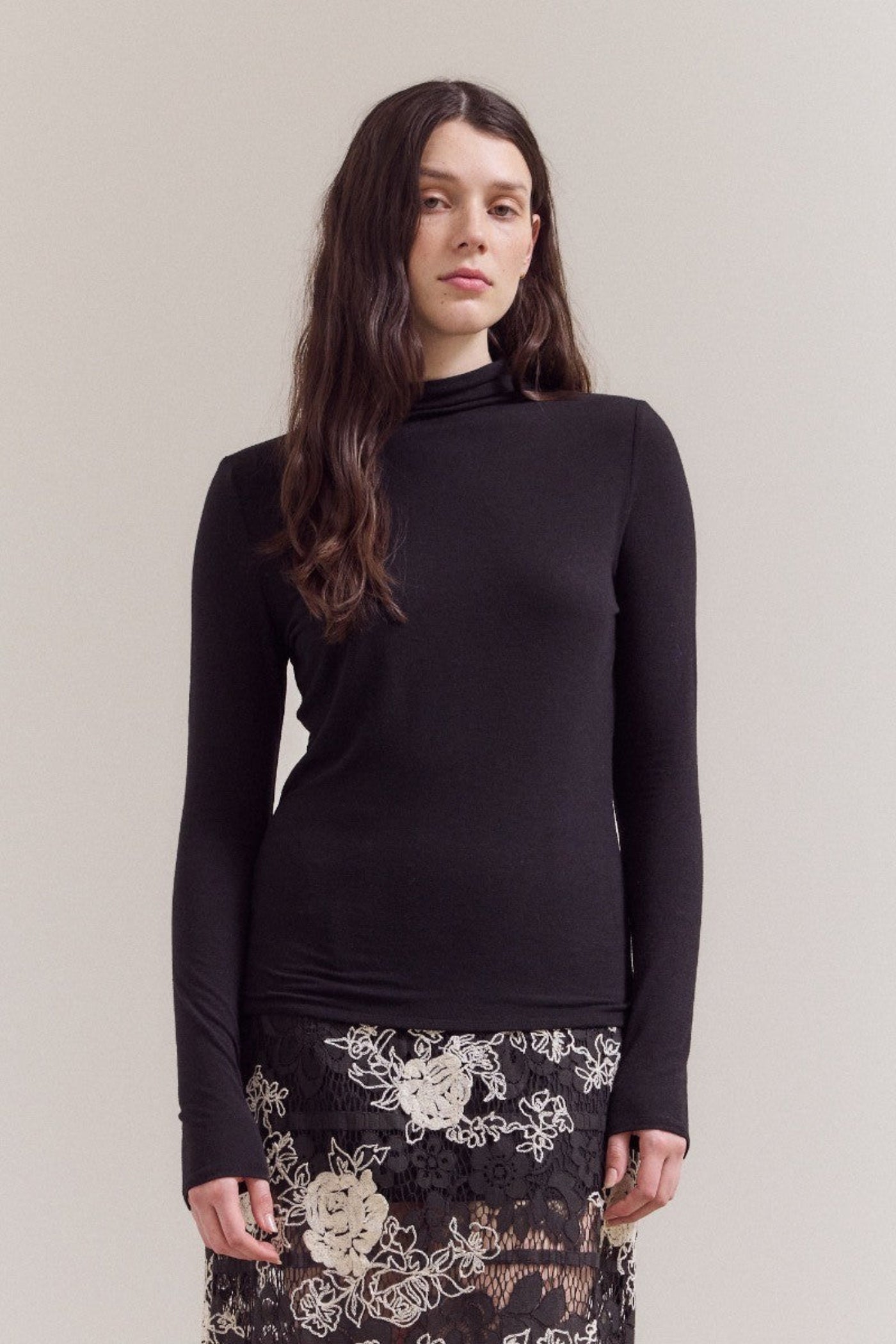 DANIELA MOCK NECK TOP