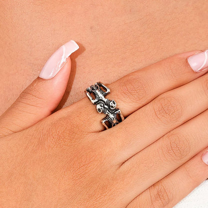 Halloween Skull Alloy Ring