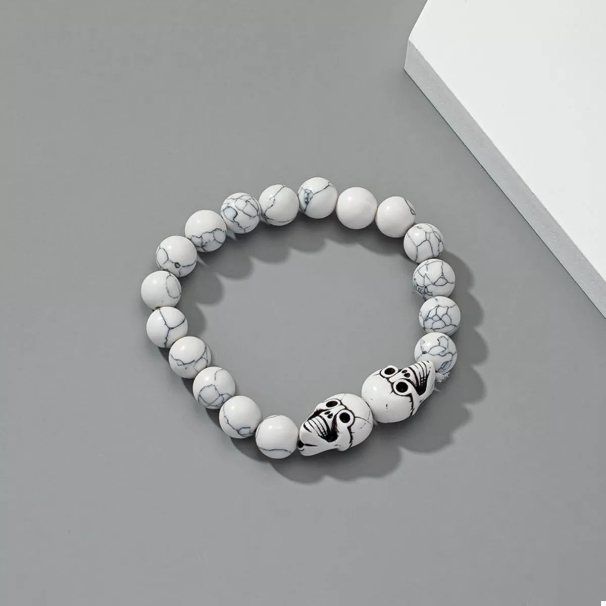 Halloween Skull Beaded Bracelet