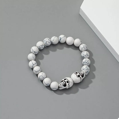 Halloween Skull Beaded Bracelet