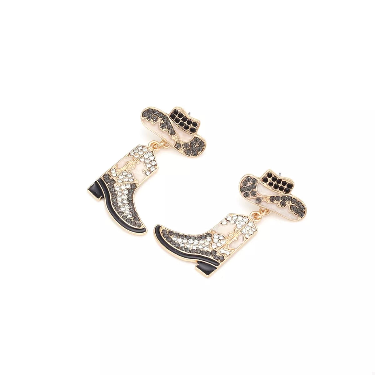 Cowboy Hat and Boot Dangle Earrings