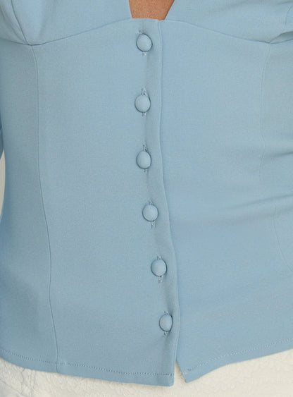 Serefina Long Sleeve Top Blue