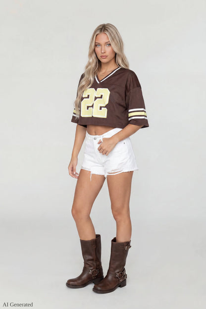 Mesh Cropped Jersey