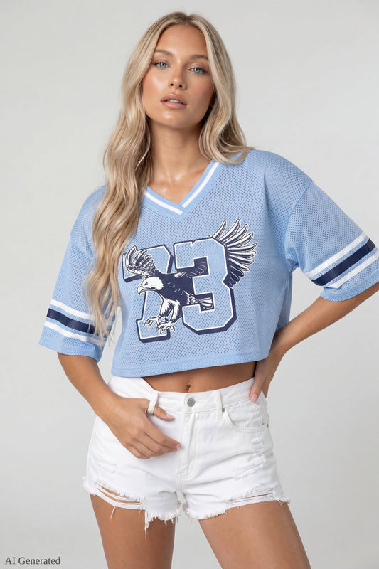 Mesh Cropped Jersey