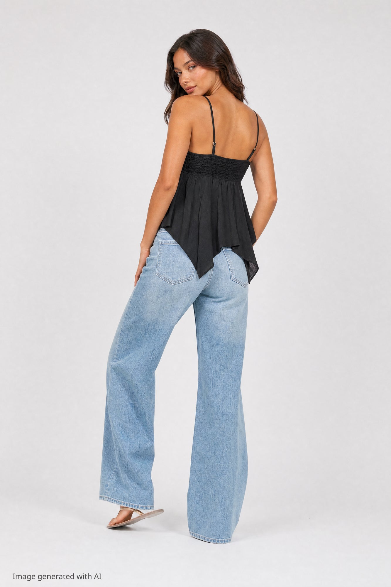 Surplice Babydoll Tank