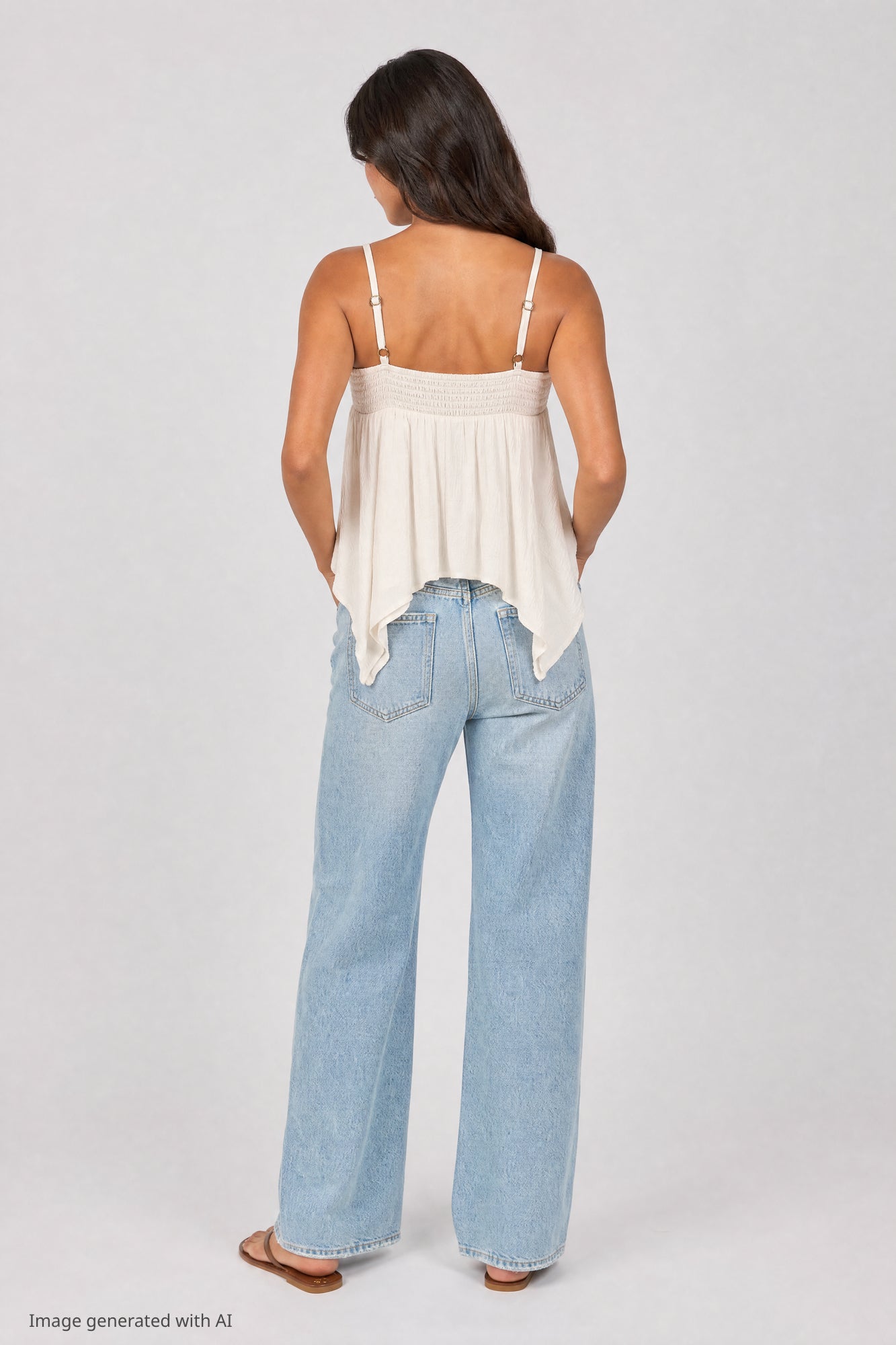 Surplice Babydoll Tank