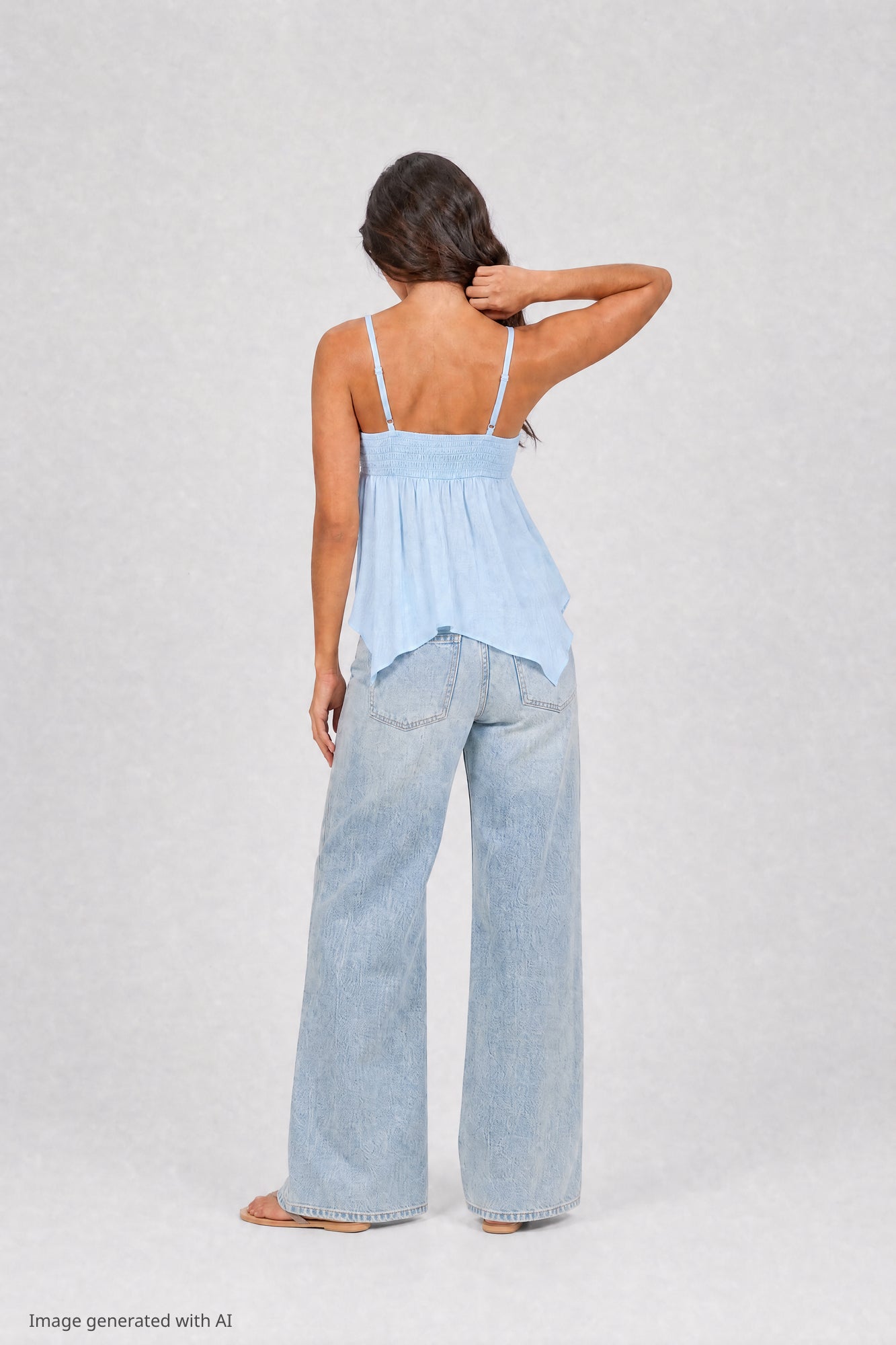 Surplice Babydoll Tank