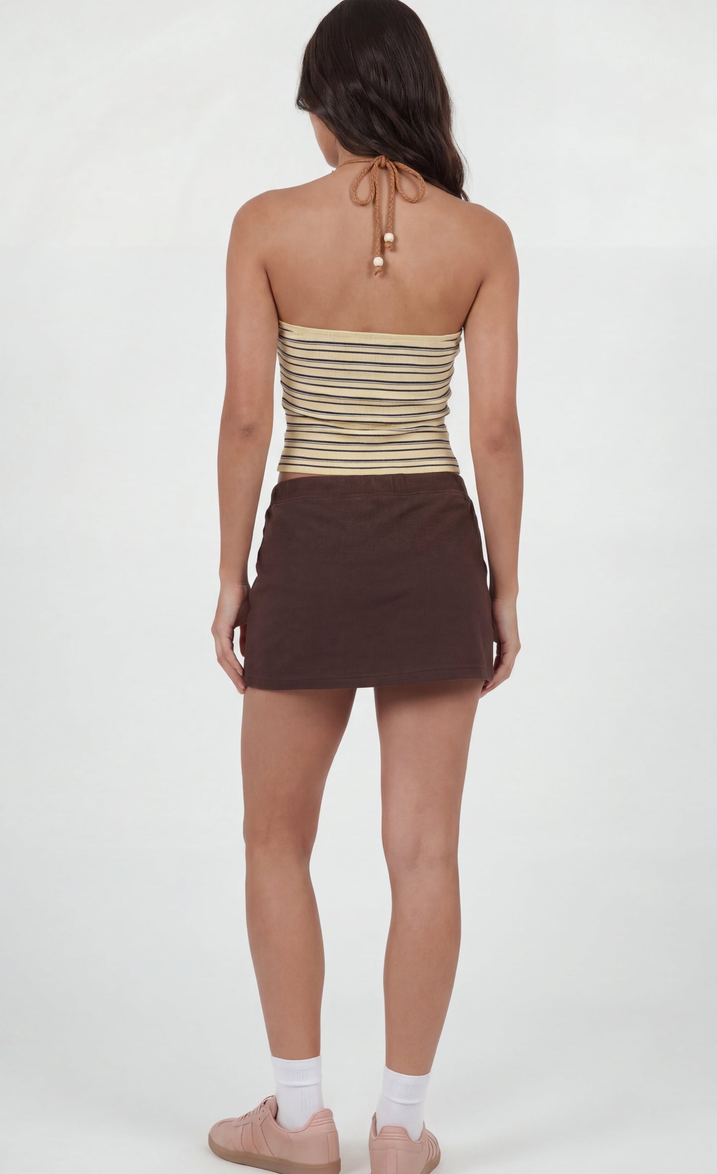 Beaded Straps Halter Top