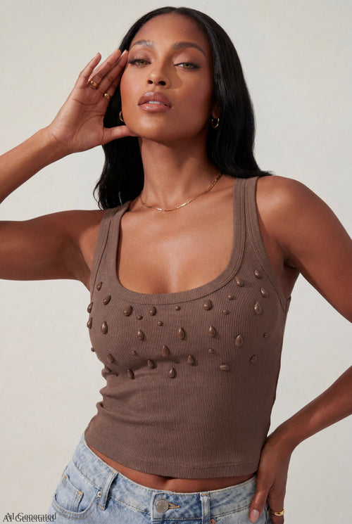 Teardrop Beaded Tank