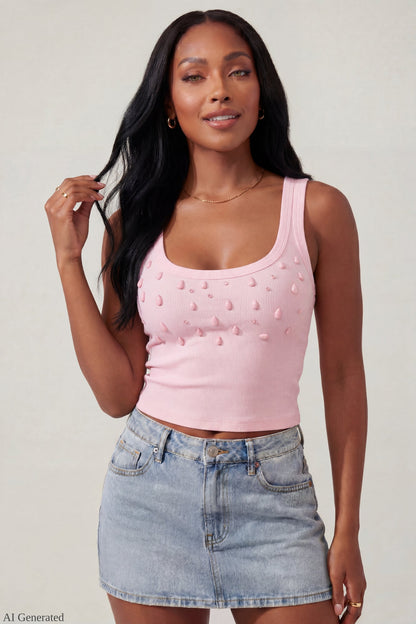 Teardrop Beaded Tank