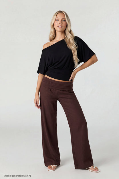 Off Shoulder Cinched Top