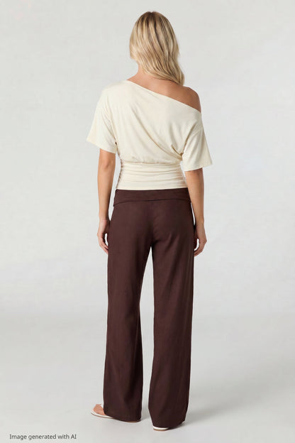 Off Shoulder Cinched Top