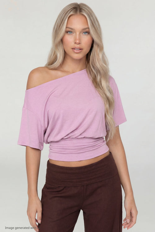 Off Shoulder Cinched Top