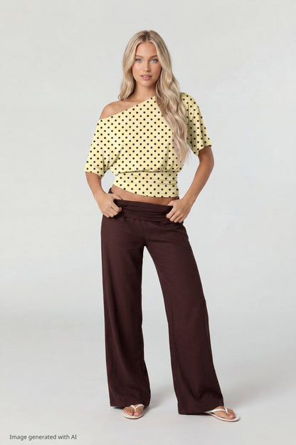 Off Shoulder Cinched Top