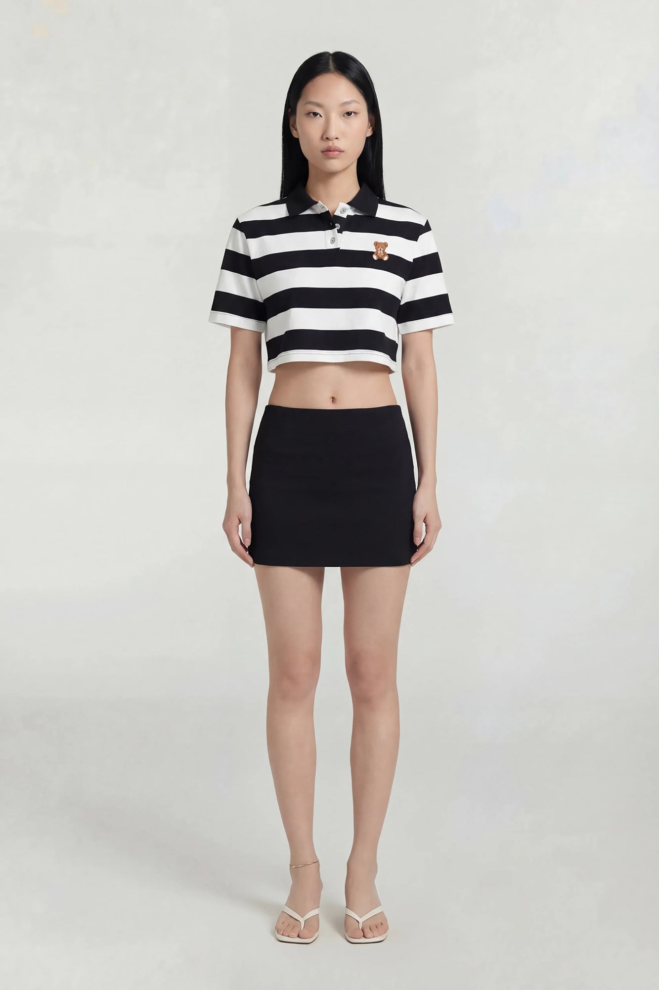 Embroidered Boxy Polo