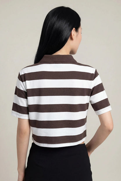 Embroidered Boxy Polo