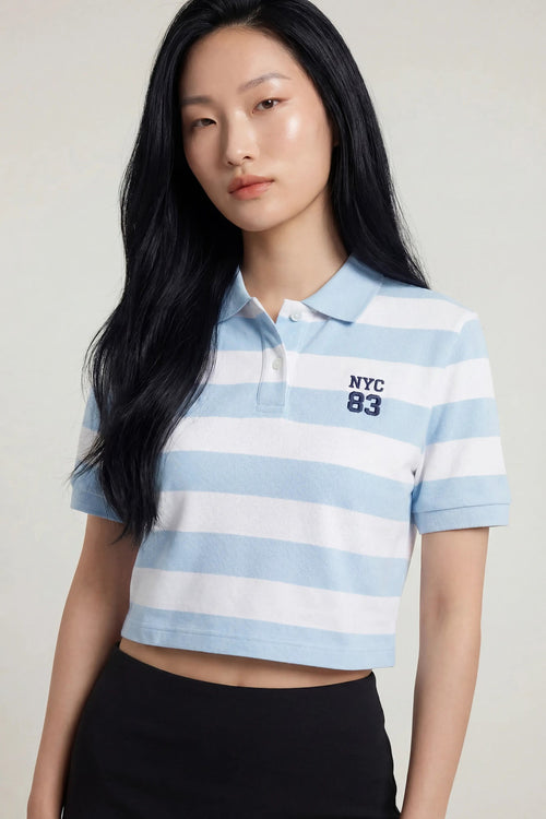 Embroidered Boxy Polo