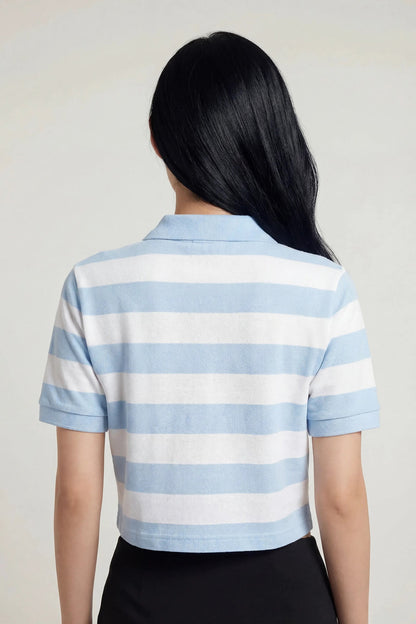 Embroidered Boxy Polo