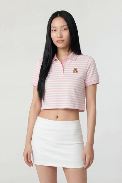 Embroidered Boxy Polo