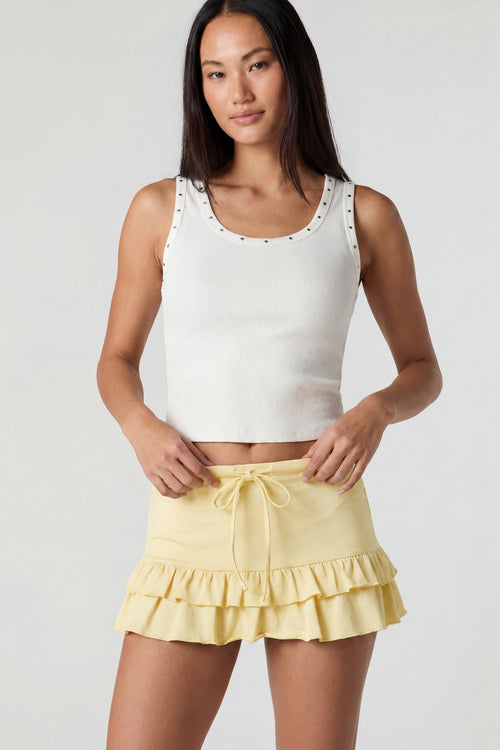 Ruffle Mini Skirt