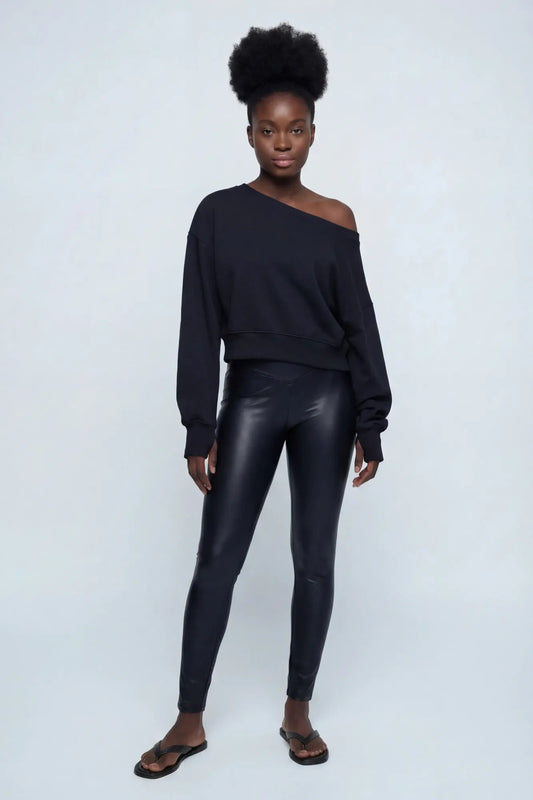 Faux Leather Legging