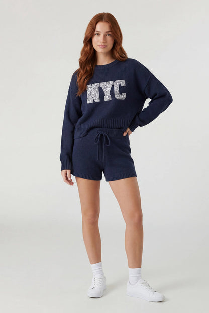 Sweater & Knit Short Set