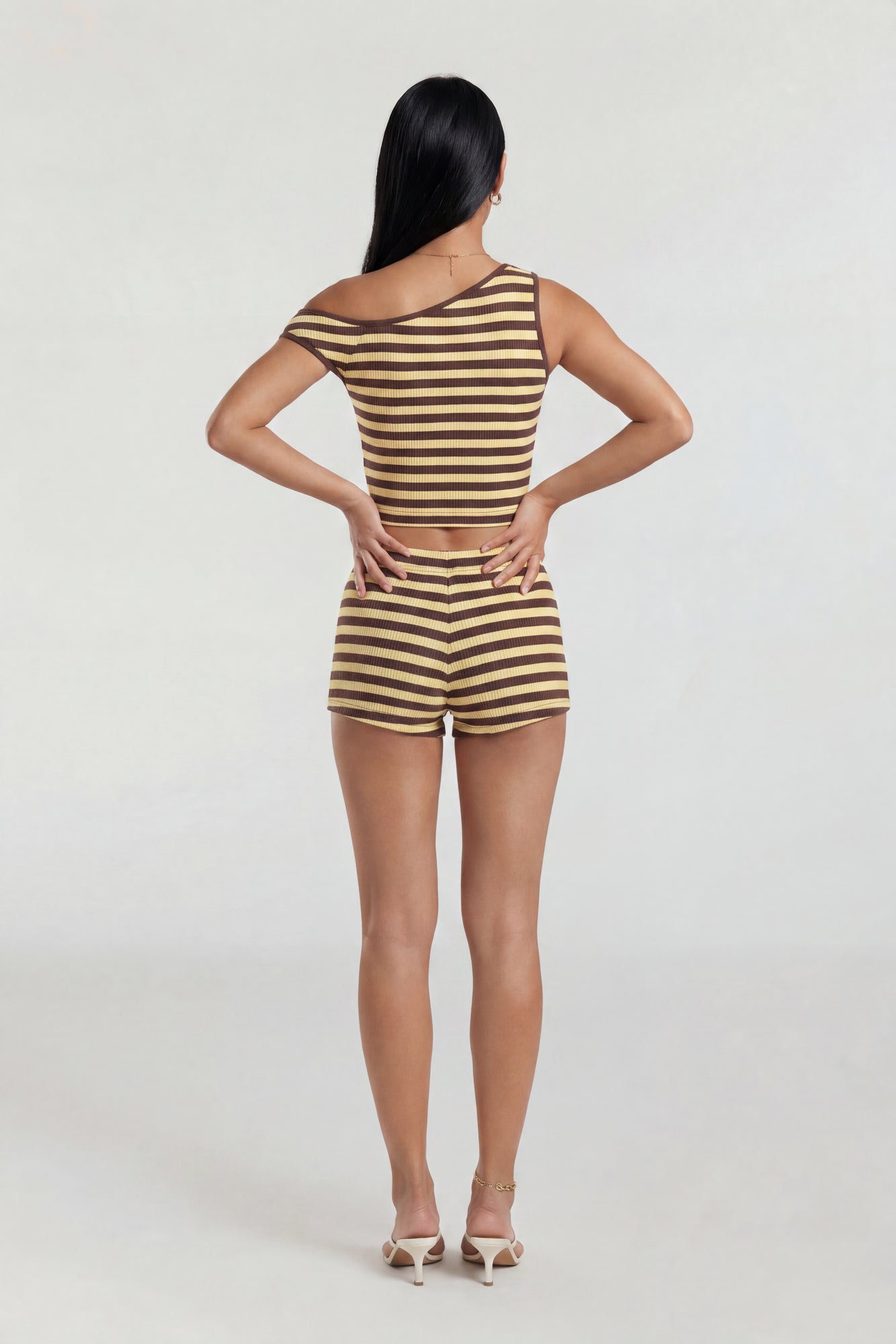 Button-Up Knit Top & Short Set