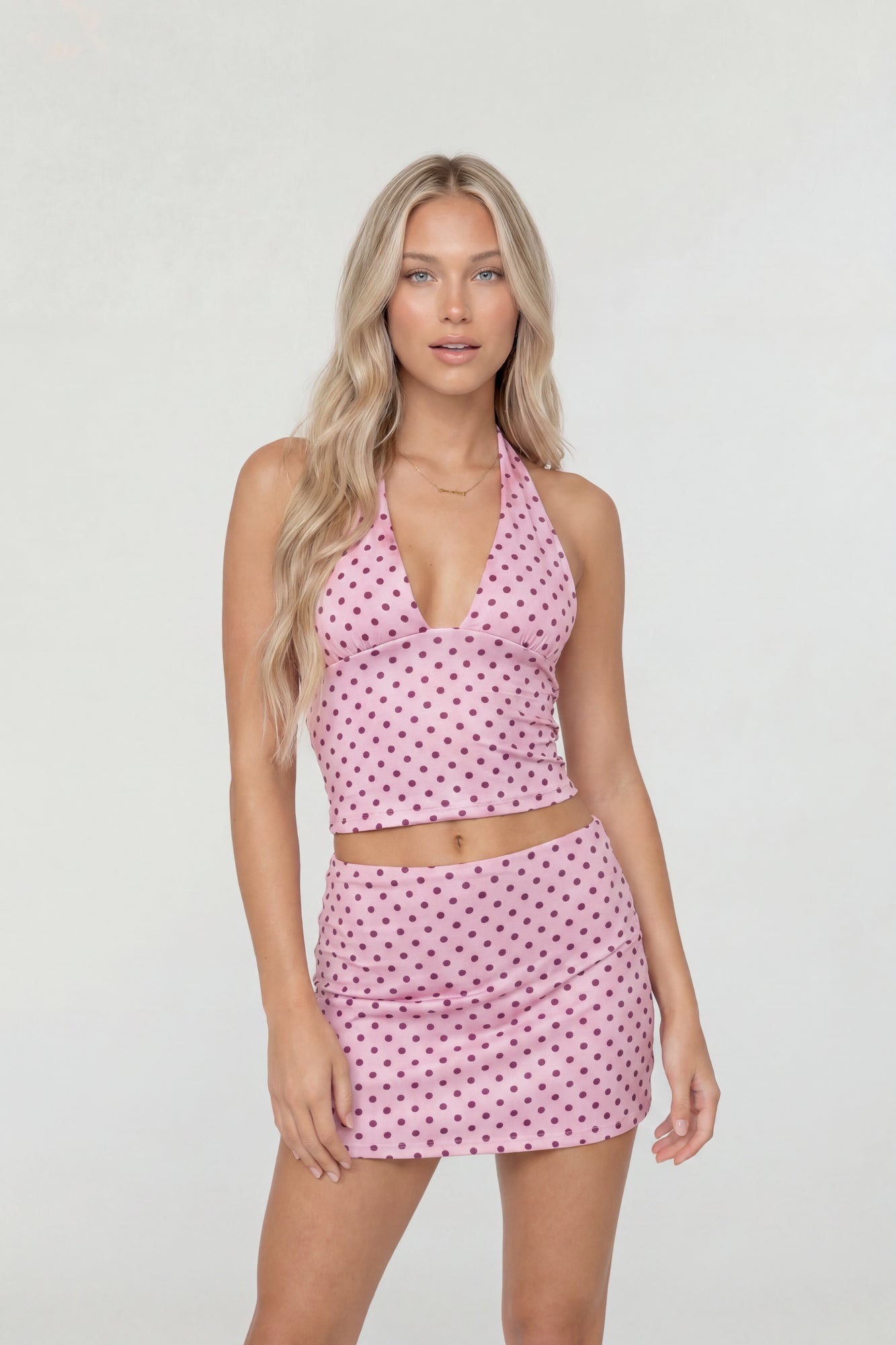 Halter Top & Mini Skirt Set