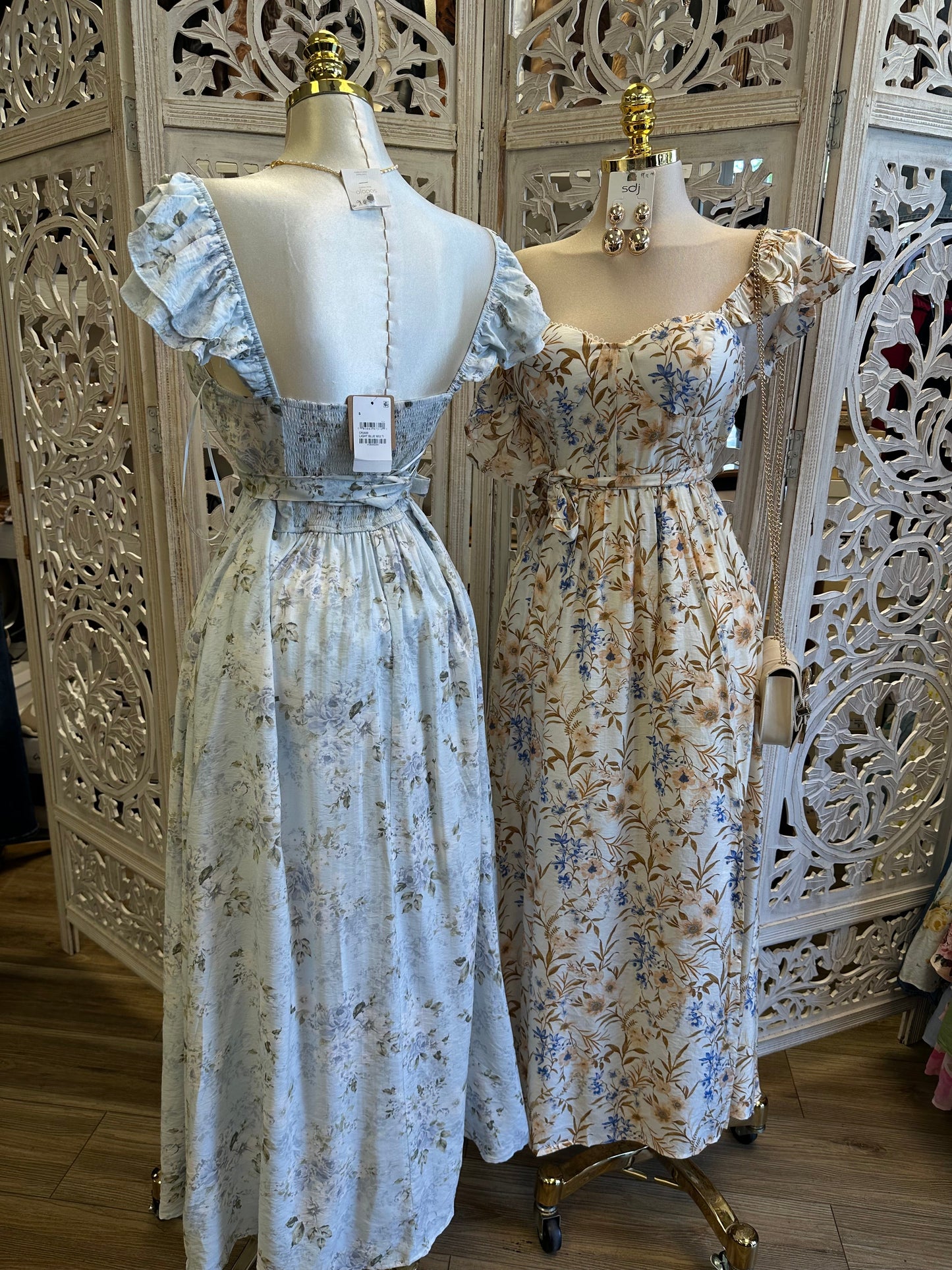 Floral Maxi Dress -Stretchy, Estira
