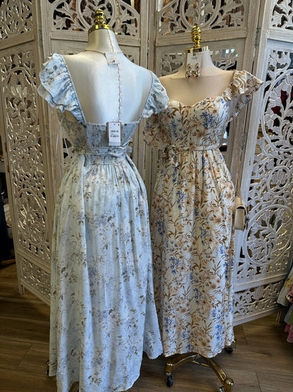 Floral Maxi Dress -Stretchy, Estira