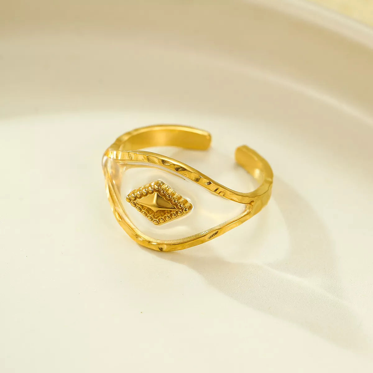 18K Gold-Plated Adjustable Open Ring