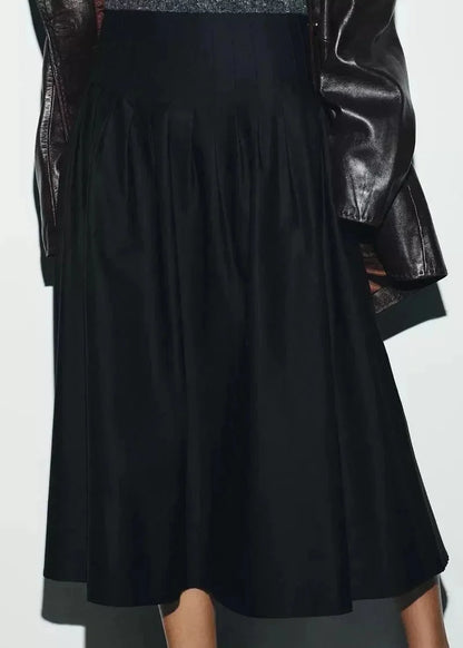 MARA BLACK MIDI SKIRT