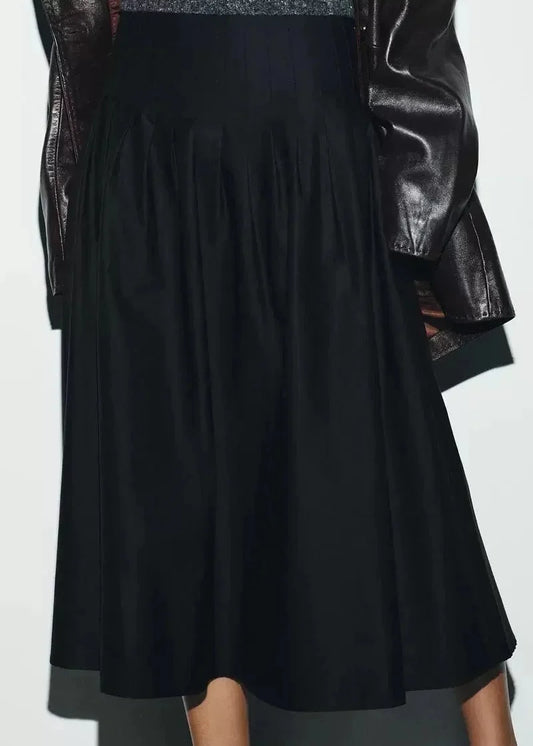 MARA BLACK MIDI SKIRT