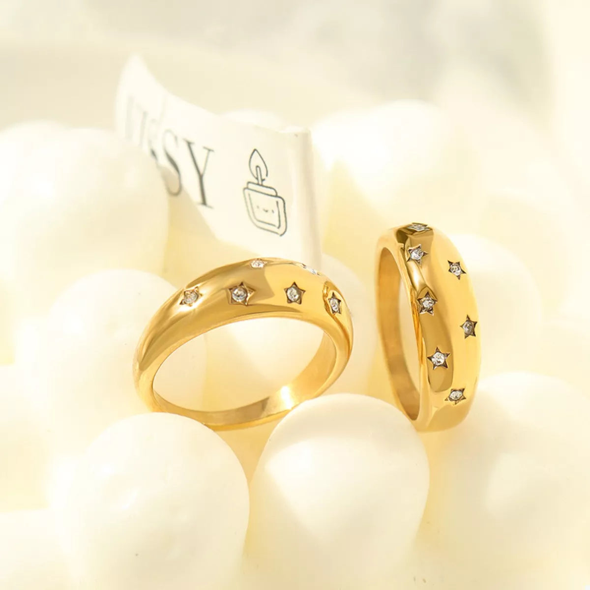 18K Gold-Plated Zircon Ring