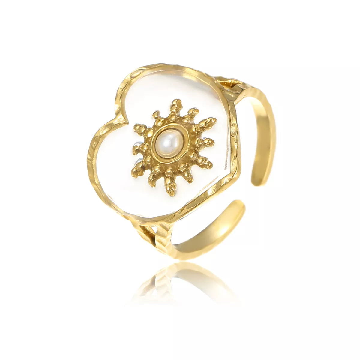 18K Gold-Plated Adjustable Open Ring
