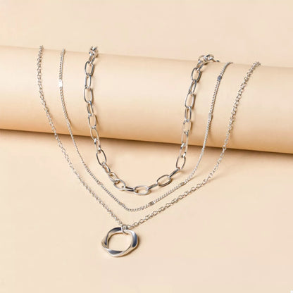 Three Layered Pendant Necklace