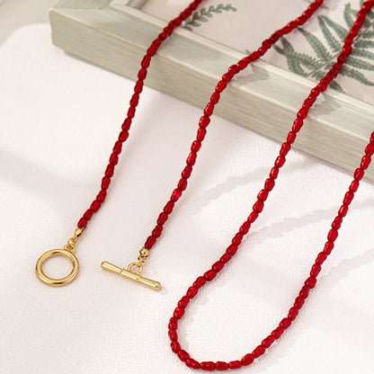 2 Piece Bohemian Beaded Necklace