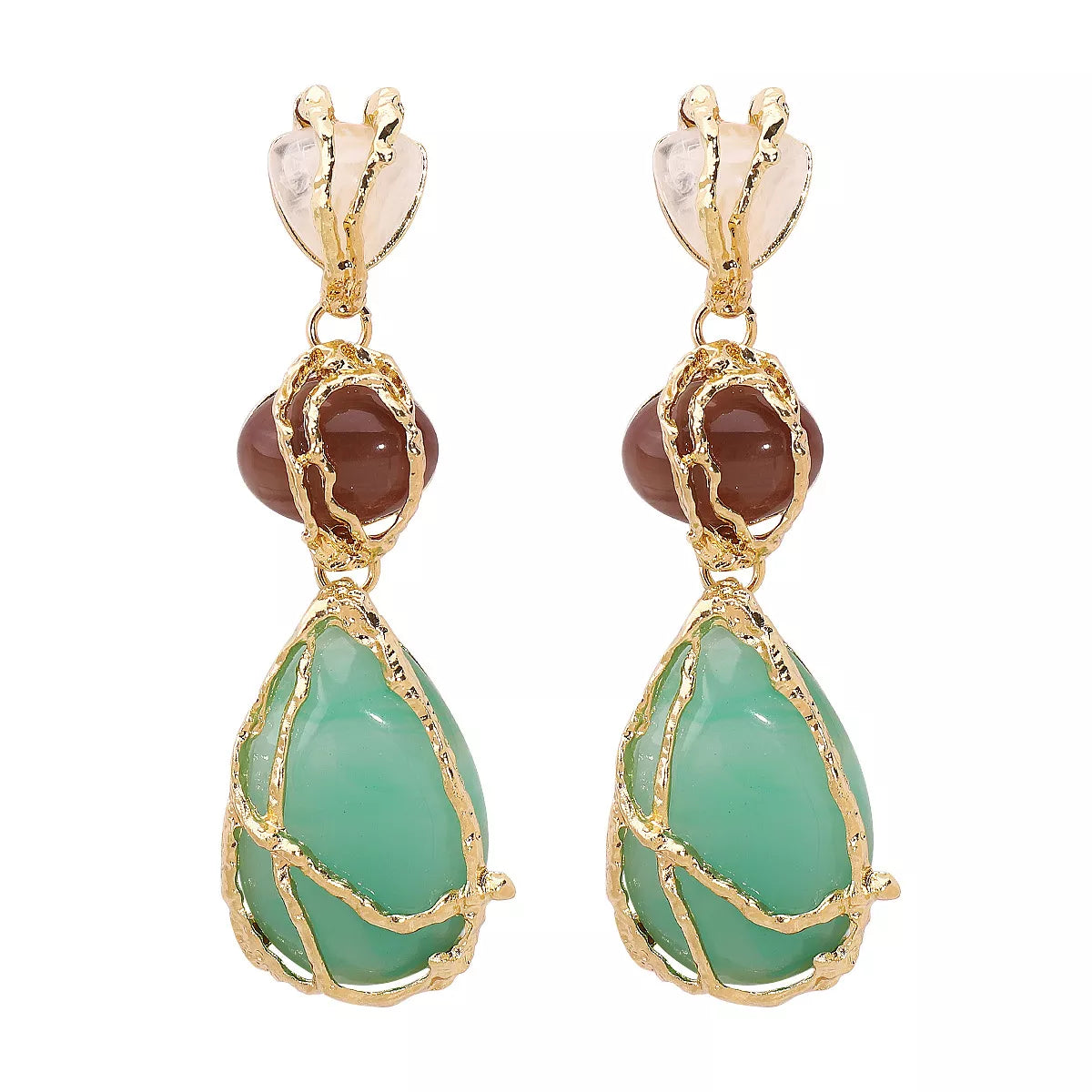 18K Gold-Plated Teardrop Earrings