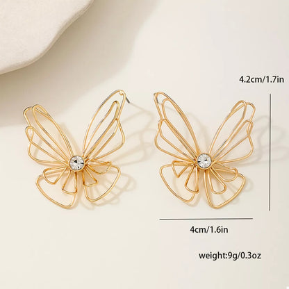 18K Gold-Plated Butterfly Earrings